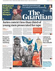 The Guardian (UK) Newspaper Front Page for 24 September 2018