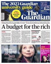 The Guardian front page for 24 September 2022
