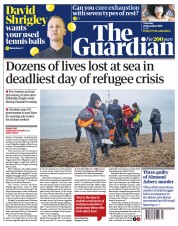 The Guardian (UK) Newspaper Front Page for 25 November 2021