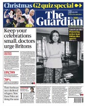 The Guardian (UK) Newspaper Front Page for 25 December 2021