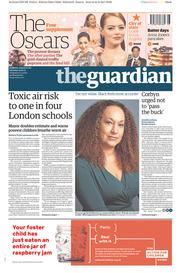 The Guardian (UK) Newspaper Front Page for 25 February 2017