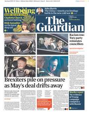 The Guardian (UK) Newspaper Front Page for 25 March 2019