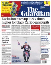 The Guardian (UK) Newspaper Front Page for 25 March 2021