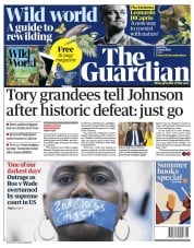 The Guardian front page for 25 June 2022