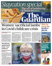 The Guardian (UK) Newspaper Front Page for 25 July 2020