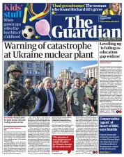 The Guardian (UK) Newspaper Front Page for 25 August 2022