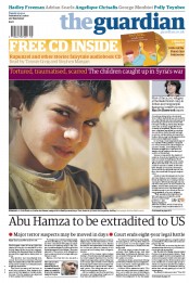 The Guardian (UK) Newspaper Front Page for 25 September 2012