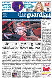 The Guardian (UK) Newspaper Front Page for 26 October 2011