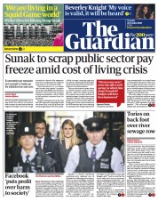 The Guardian (UK) Newspaper Front Page for 26 October 2021