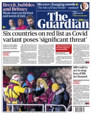 The Guardian (UK) Newspaper Front Page for 26 November 2021