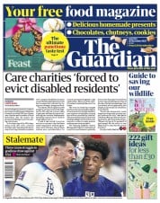 The Guardian front page for 26 November 2022
