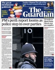 The Guardian (UK) Newspaper Front Page for 26 January 2022