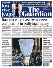 The Guardian (UK) Newspaper Front Page for 26 January 2023