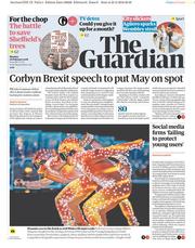 The Guardian (UK) Newspaper Front Page for 26 February 2018