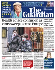 The Guardian (UK) Newspaper Front Page for 26 February 2020