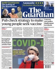 The Guardian (UK) Newspaper Front Page for 26 March 2021