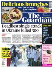 The Guardian (UK) Newspaper Front Page for 26 March 2022