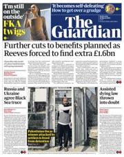 The Guardian front page for 26 March 2025