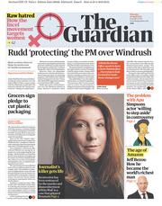 The Guardian (UK) Newspaper Front Page for 26 April 2018