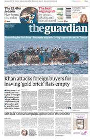 The Guardian (UK) Newspaper Front Page for 26 May 2016