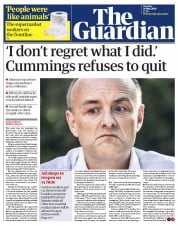 The Guardian (UK) Newspaper Front Page for 26 May 2020