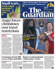 The Guardian (UK) Newspaper Front Page for 26 May 2021