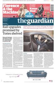 The Guardian Newspaper Front Page (UK) for 26 June 2015