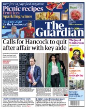 The Guardian (UK) Newspaper Front Page for 26 June 2021