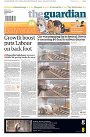 The Guardian Newspaper Front Page (UK) for 26 July 2013