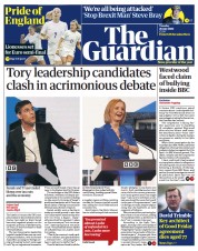 The Guardian (UK) Newspaper Front Page for 26 July 2022