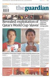 The Guardian (UK) Newspaper Front Page for 26 September 2013