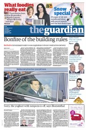 The Guardian Newspaper Front Page (UK) for 27 October 2012