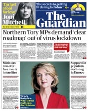 The Guardian (UK) Newspaper Front Page for 27 October 2020