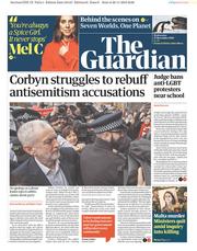 The Guardian (UK) Newspaper Front Page for 27 November 2019