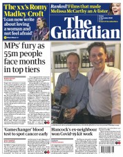 The Guardian (UK) Newspaper Front Page for 27 November 2020