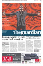 The Guardian (UK) Newspaper Front Page for 27 December 2016