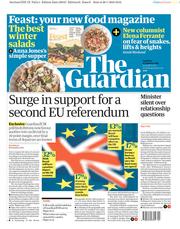 The Guardian (UK) Newspaper Front Page for 27 January 2018