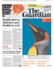 The Guardian (UK) Newspaper Front Page for 27 February 2018