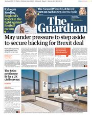 The Guardian (UK) Newspaper Front Page for 27 March 2019