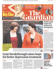 The Guardian (UK) Newspaper Front Page for 27 April 2018
