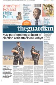 The Guardian (UK) Newspaper Front Page for 27 May 2017