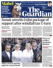 The Guardian (UK) Newspaper Front Page for 27 May 2022