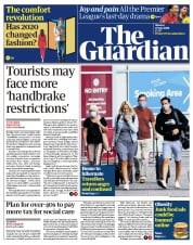 The Guardian (UK) Newspaper Front Page for 27 July 2020