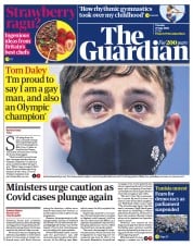 The Guardian (UK) Newspaper Front Page for 27 July 2021