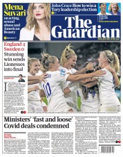 The Guardian (UK) Newspaper Front Page for 27 July 2022