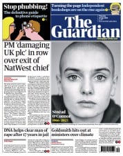 The Guardian (UK) Newspaper Front Page for 27 July 2023