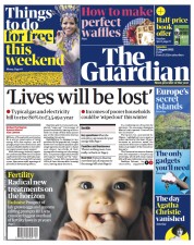 The Guardian (UK) Newspaper Front Page for 27 August 2022