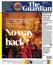 The Guardian (UK) Newspaper Front Page for 28 October 2022