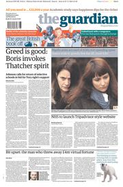 The Guardian (UK) Newspaper Front Page for 28 November 2013