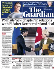 The Guardian (UK) Newspaper Front Page for 28 February 2023